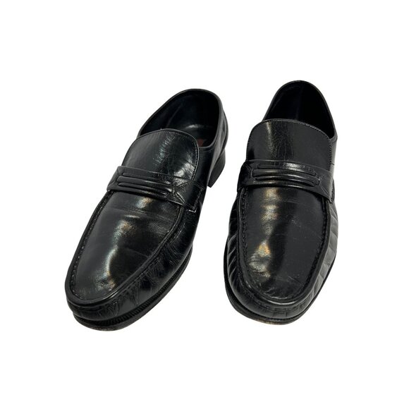 Florsheim Black Leather Penny Loafers Men Size 10 3E Slip-On Semi-Formal Preppy